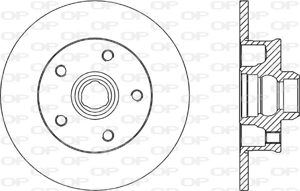 BDA1584.10 OPEN PARTS Тормозной диск (фото 1)