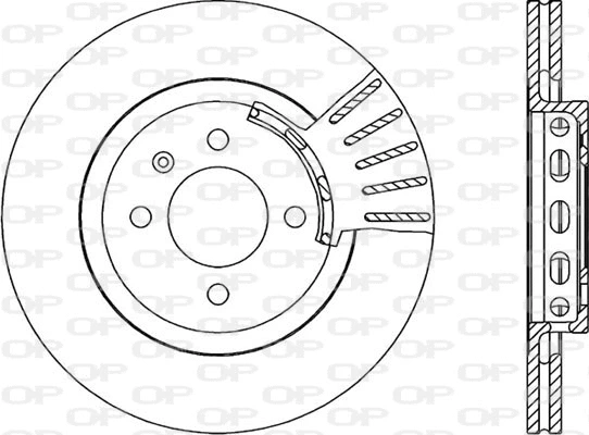 BDA1586.20 OPEN PARTS Тормозной диск (фото 1)