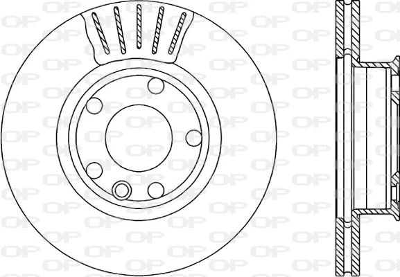 BDA1589.20 OPEN PARTS Тормозной диск (фото 1)