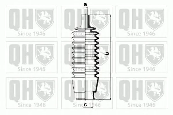 QG1017 QUINTON HAZELL Пыльник рулевой рейки (тяги) (фото 2)