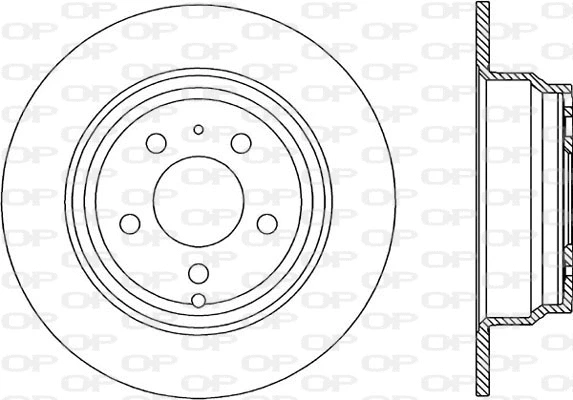 BDA1616.10 OPEN PARTS Тормозной диск (фото 1)