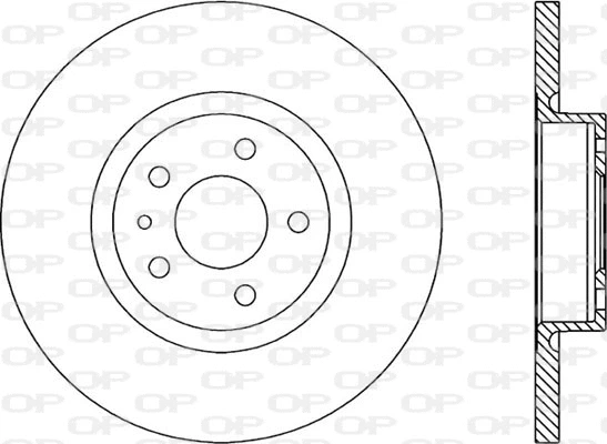 BDA1661.10 OPEN PARTS Тормозной диск (фото 1)