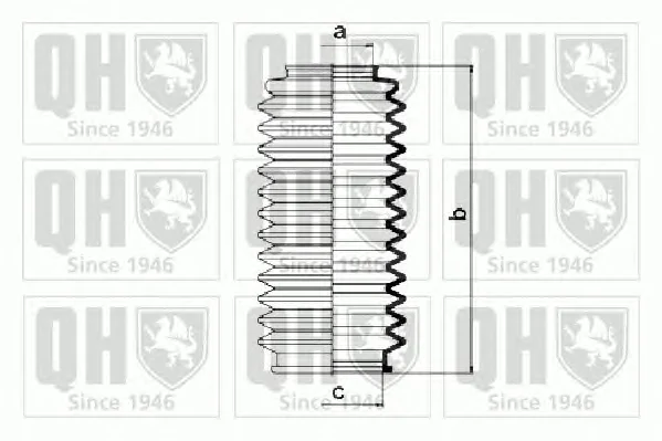 QG1020 QUINTON HAZELL Пыльник рулевой рейки (тяги) (фото 1)