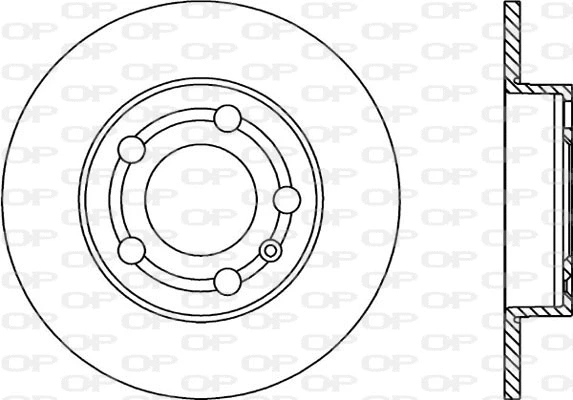 BDA1668.10 OPEN PARTS Тормозной диск (фото 1)