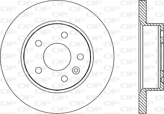 BDA1703.10 OPEN PARTS Тормозной диск (фото 1)