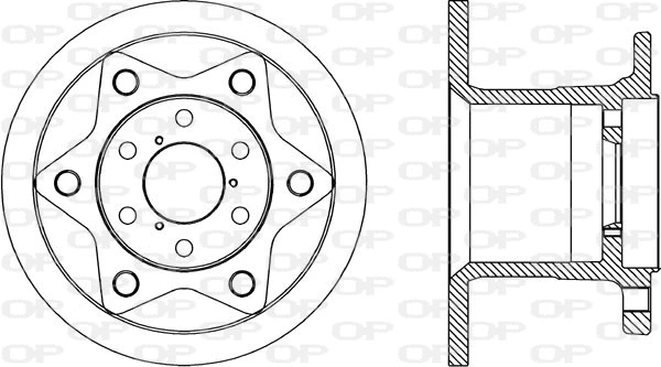 BDA1767.10 OPEN PARTS Тормозной диск (фото 1)