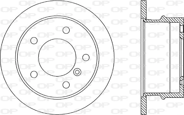 BDA1784.10 OPEN PARTS Тормозной диск (фото 1)
