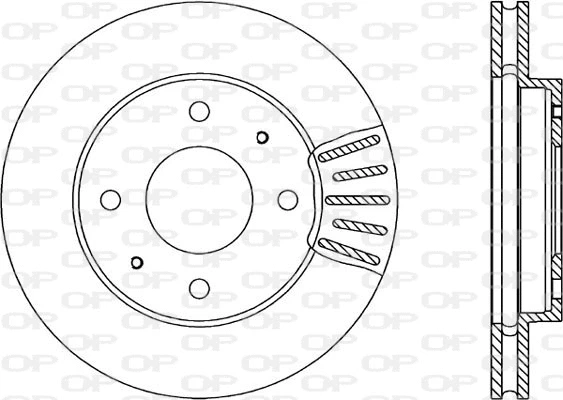 BDA1794.20 OPEN PARTS Тормозной диск (фото 1)