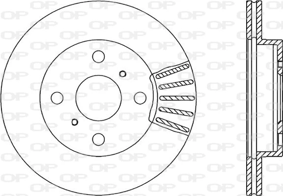 BDA1841.20 OPEN PARTS Тормозной диск (фото 1)