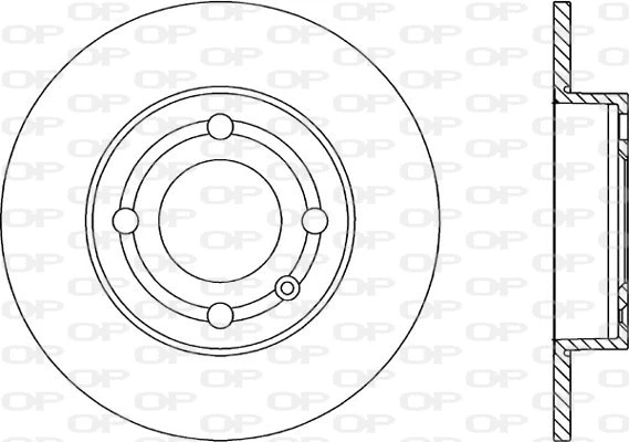 BDA1849.10 OPEN PARTS Тормозной диск (фото 1)