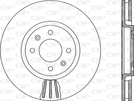 BDA1865.20 OPEN PARTS Тормозной диск (фото 1)