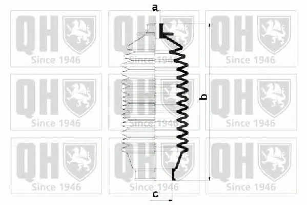 QG1030 QUINTON HAZELL Пыльник рулевой рейки (тяги) (фото 1)