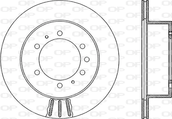 BDA1884.20 OPEN PARTS Тормозной диск (фото 1)