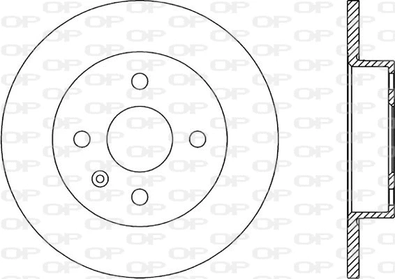 BDA1896.10 OPEN PARTS Тормозной диск (фото 1)