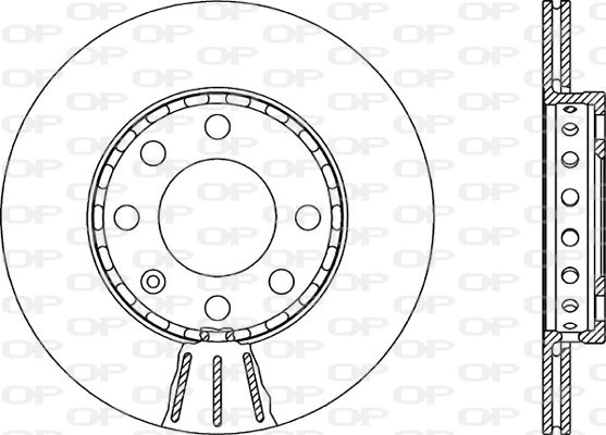 BDA1904.20 OPEN PARTS Тормозной диск (фото 1)