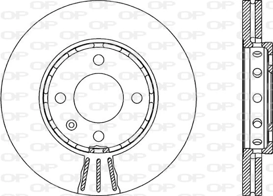 BDA1905.20 OPEN PARTS Тормозной диск (фото 1)