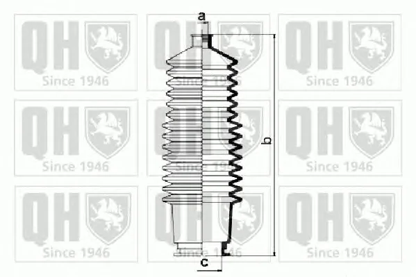 QG1029 QUINTON HAZELL Пыльник рулевой рейки (тяги) (фото 2)