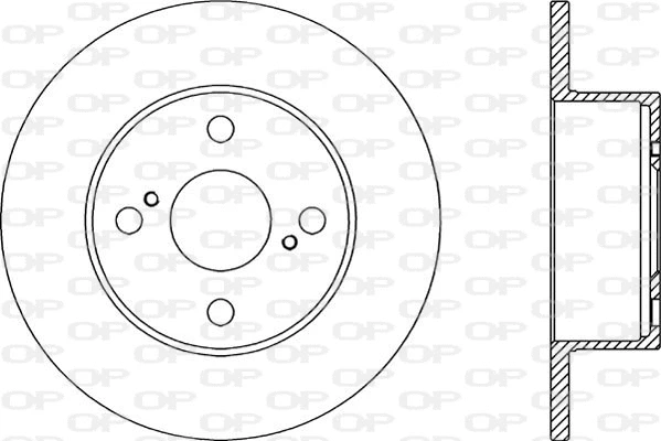 BDA2044.10 OPEN PARTS Тормозной диск (фото 1)