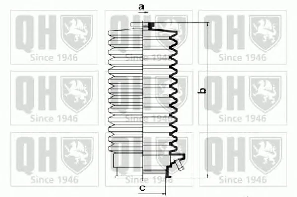 QG1038 QUINTON HAZELL Пыльник рулевой рейки (тяги) (фото 1)