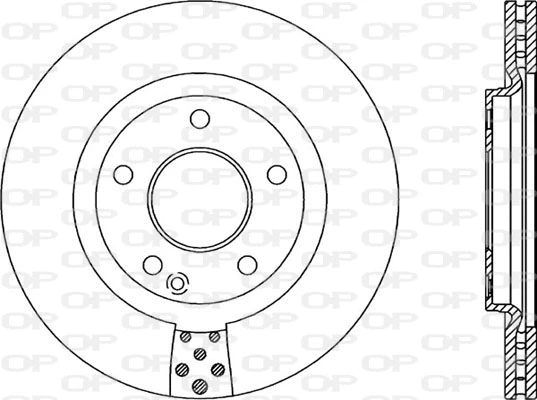 BDA2054.20 OPEN PARTS Тормозной диск (фото 1)