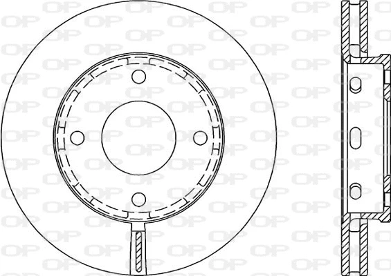 BDA2055.20 OPEN PARTS Тормозной диск (фото 1)