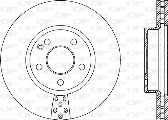 BDA2060.20 OPEN PARTS Тормозной диск (фото 1)