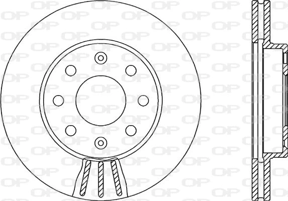 BDA2145.20 OPEN PARTS Тормозной диск (фото 1)