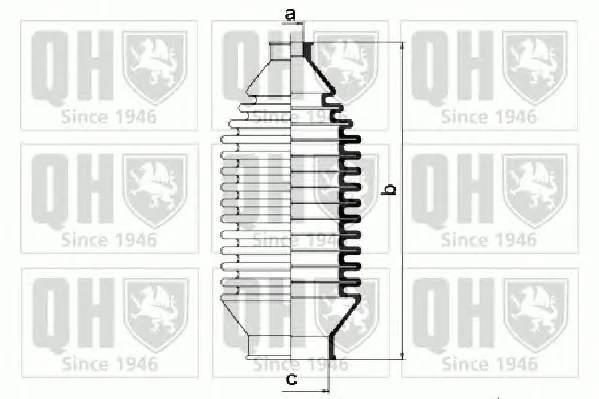 QG1045 QUINTON HAZELL Пыльник рулевой рейки (тяги) (фото 1)