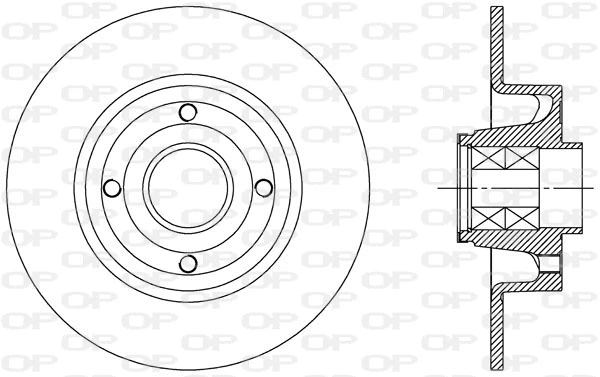 BDA2165.30 OPEN PARTS Тормозной диск (фото 1)