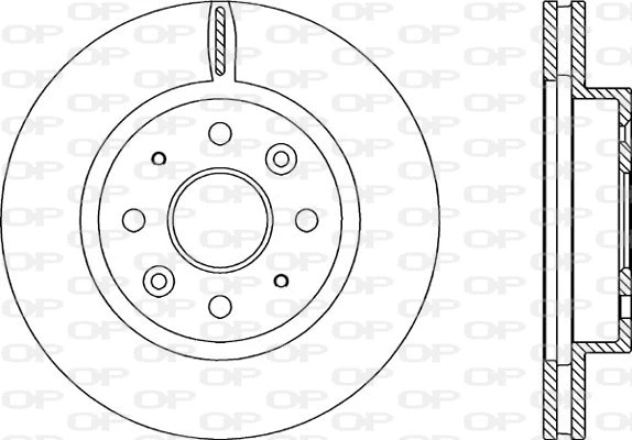 BDA2210.20 OPEN PARTS Тормозной диск (фото 1)