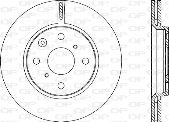 BDA2228.20 OPEN PARTS Тормозной диск (фото 1)