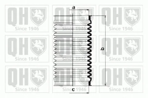 QG1051 QUINTON HAZELL Пыльник рулевой рейки (тяги) (фото 1)