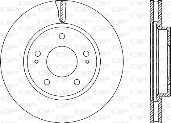 BDA2237.20 OPEN PARTS Тормозной диск (фото 1)