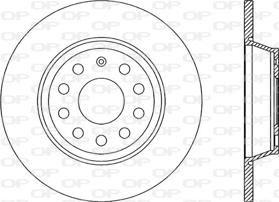 BDA2263.10 OPEN PARTS Тормозной диск (фото 1)