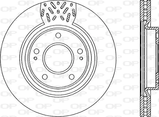 BDA2281.20 OPEN PARTS Тормозной диск (фото 1)