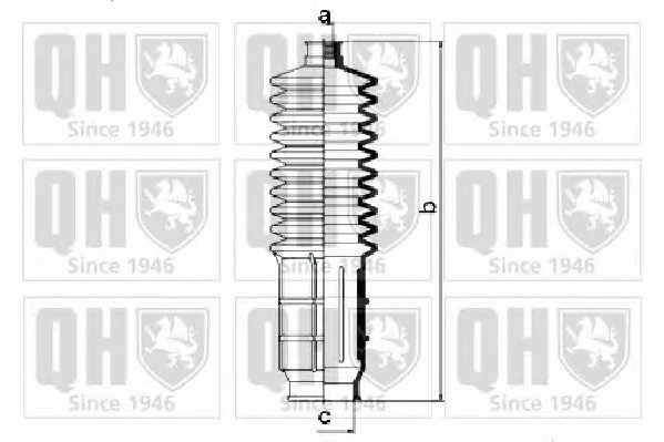 QG1055 QUINTON HAZELL Пыльник рулевой рейки (тяги) (фото 1)
