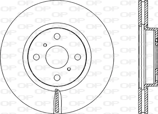 BDA2316.20 OPEN PARTS Тормозной диск (фото 1)