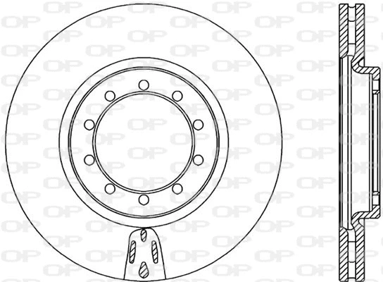 BDA2319.20 OPEN PARTS Тормозной диск (фото 1)