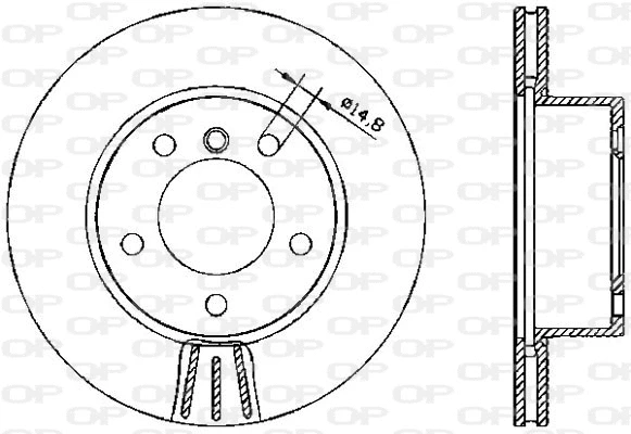 BDA2328.20 OPEN PARTS Тормозной диск (фото 1)