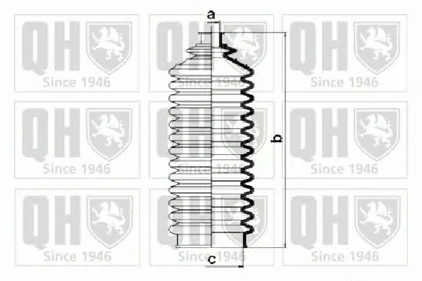 QG1062 QUINTON HAZELL Пыльник рулевой рейки (тяги) (фото 1)