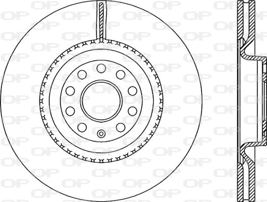 BDA2337.20 OPEN PARTS Тормозной диск (фото 1)