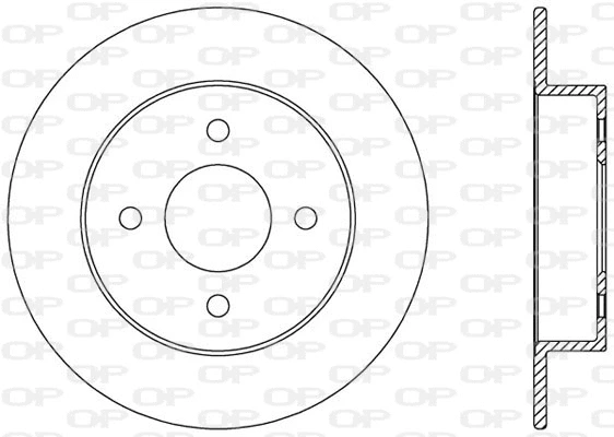 BDA2345.10 OPEN PARTS Тормозной диск (фото 1)