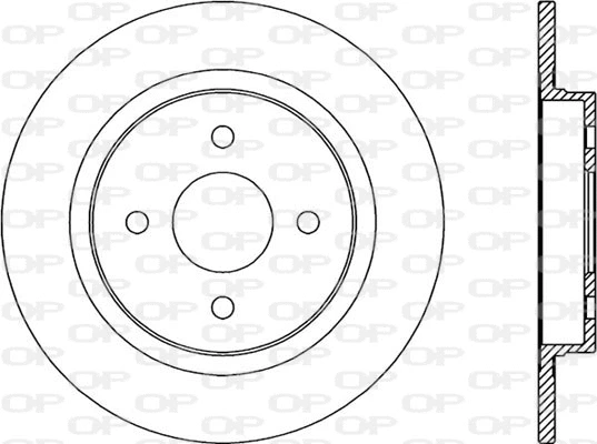 BDA2346.10 OPEN PARTS Тормозной диск (фото 1)