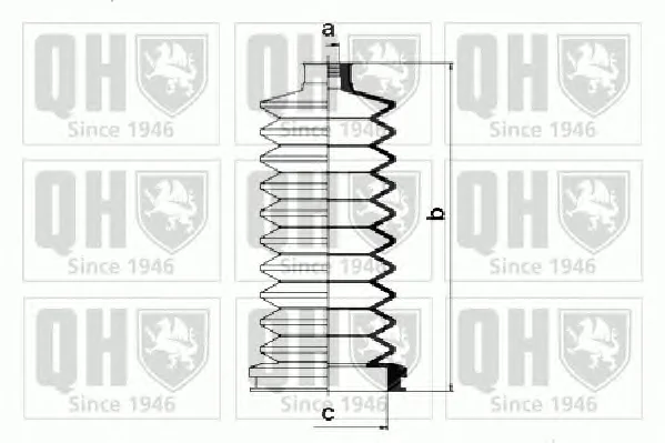 QG1055 QUINTON HAZELL Пыльник рулевой рейки (тяги) (фото 2)
