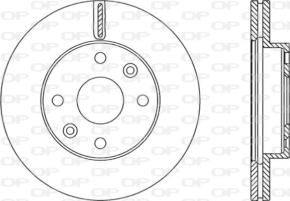 BDA2359.20 OPEN PARTS Тормозной диск (фото 1)