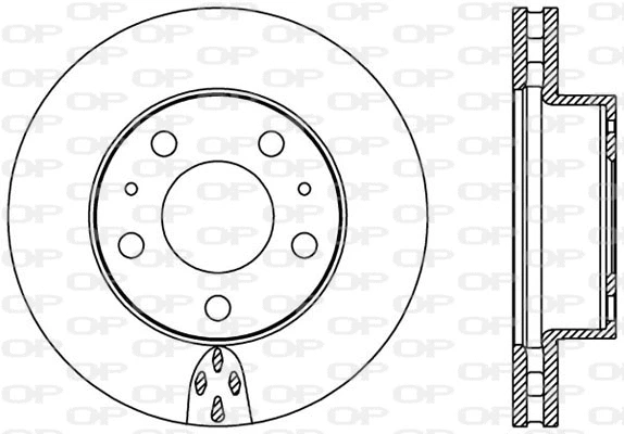 BDA2366.20 OPEN PARTS Тормозной диск (фото 1)