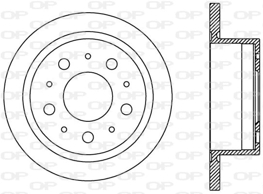 BDA2386.10 OPEN PARTS Тормозной диск (фото 1)