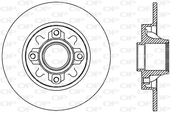 BDA2388.10 OPEN PARTS Тормозной диск (фото 1)