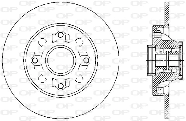 BDA2388.30 OPEN PARTS Тормозной диск (фото 1)