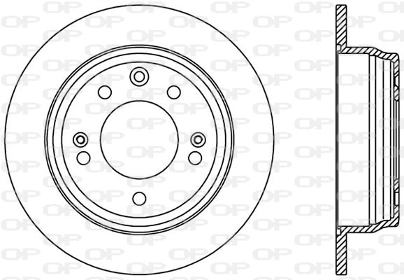 BDA2409.10 OPEN PARTS Тормозной диск (фото 1)